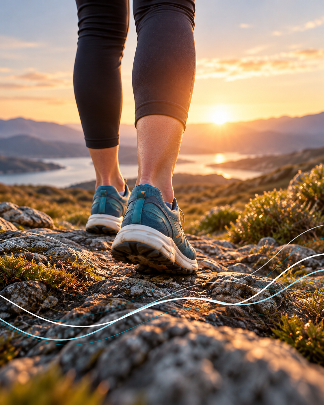 Trail Running Sunrise